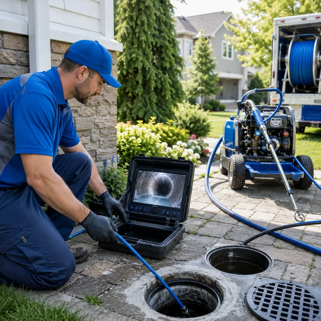 Outdoor drain cleaning professionals serving Oakville, CT
