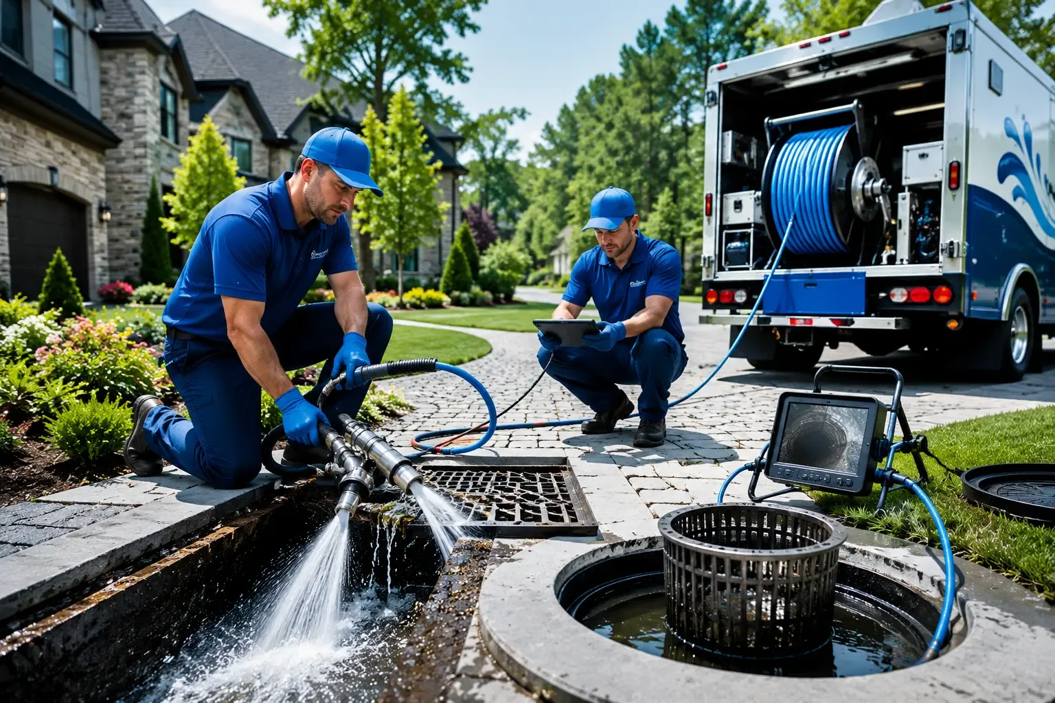Local outdoor drain cleaning professionals in Oakville, CT